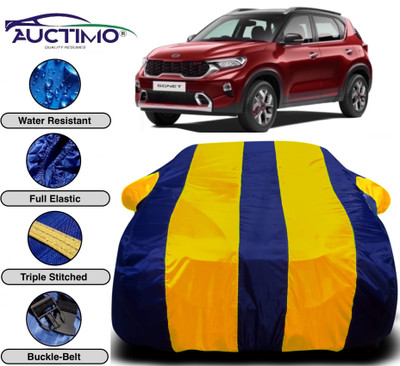 AUCTIMO Car Cover For Kia Sonet (With Mirror Pockets)(Multicolor)