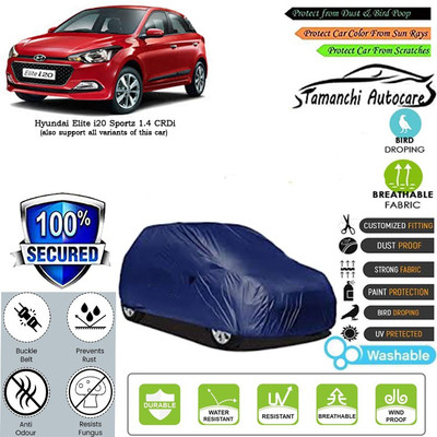 Tamanchi Autocare Car Cover For Hyundai Elite i20 Sportz 1.4 CRDi(Blue)
