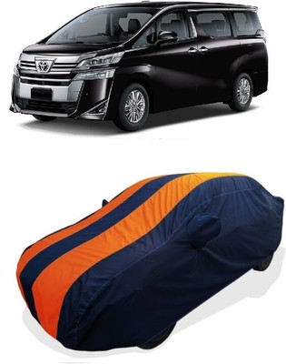 Coxtor Car Cover For Toyota Vellfire Executive Lounge Petrol (With Mirror Pockets)(Orange)