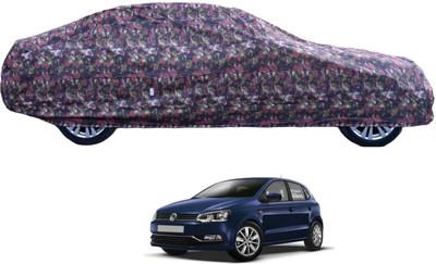 MOCKHE Car Cover For Volkswagen Polo (With Mirror Pockets)(Green)