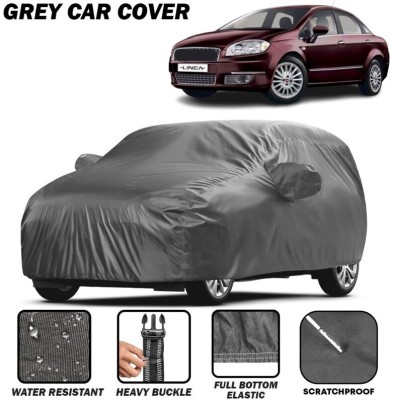 kerwa Car Cover For Fiat Linea Classic, Linea Classic 1.3 Multijet, Linea Classic 1.4 Petrol (With Mirror Pockets)(Grey, For 2010, 2011, 2012, 2013, 2014, 2015, 2016, 2017, 2018, 2019, 2020, 2021, 2022, 2023, 2024 Models)