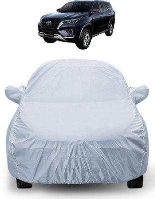 MOCKHE Car Cover For Toyota Fortuner (With Mirror Pockets)(Silver)