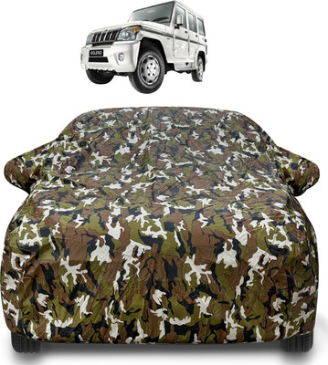 MOCKHE Car Cover For Mahindra Bolero (With Mirror Pockets)(Brown)