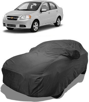 Coxtor Car Cover For Chevrolet Aveo EX (With Mirror Pockets)(Grey)