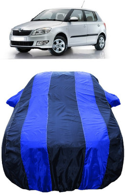 Wegather Car Cover For Skoda Fabia Elegance 1.2 TDI (With Mirror Pockets)(Blue)