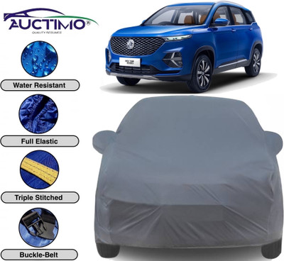 AUCTIMO Car Cover For MG Hector Plus (With Mirror Pockets)(Grey)