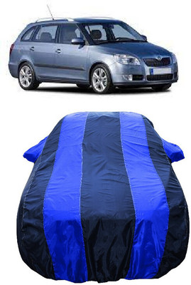 Wegather Car Cover For Skoda Fabia 1.9 TDI (With Mirror Pockets)(Blue)