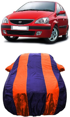 Wegather Car Cover For Tata Indica Turbo (With Mirror Pockets)(Orange)