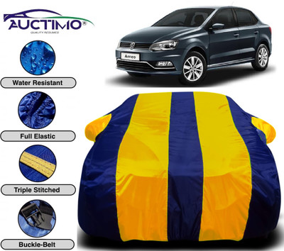 AUCTIMO Car Cover For Volkswagen Ameo (With Mirror Pockets)(Multicolor)
