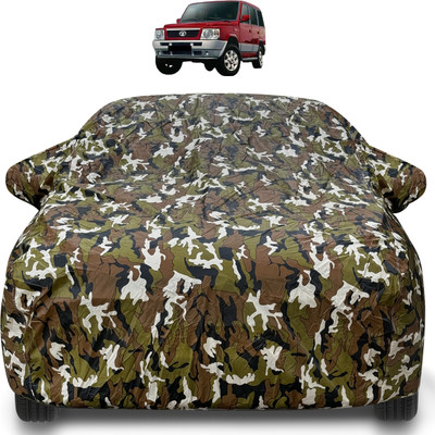 Auto Hub Car Cover For Tata Sumo (With Mirror Pockets)(Brown)