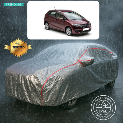CODOKI Car Cover For Honda Jazz 1.2 SV i VTEC (With Mirror Pockets)(Silver)