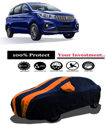 Amexride Car Cover For Maruti Suzuki Ertiga VXI Petrol (With Mirror Pockets)(Orange)