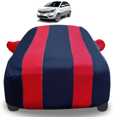 Auto Hub Car Cover For Tata Bolt (With Mirror Pockets)(Red)