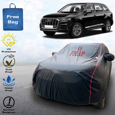Frap Car Cover For Audi Q7 (With Mirror Pockets)(Black, Red)