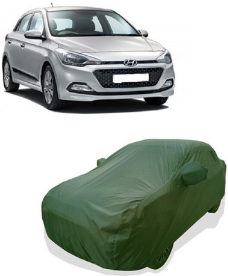Tricway Car Cover For Hyundai Elite i20 Magna 1.2 (With Mirror Pockets)(Green)