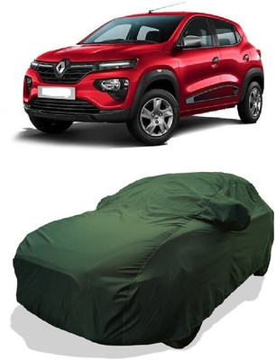 Coxtor Car Cover For Renault Kwid STD Petrol (With Mirror Pockets)(Green)