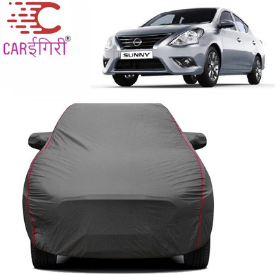 Carigiri Car Cover For Nissan Sunny (With Mirror Pockets)(Grey)