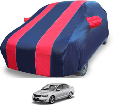 MOCKHE Car Cover For Skoda Octavia (With Mirror Pockets)(Red)