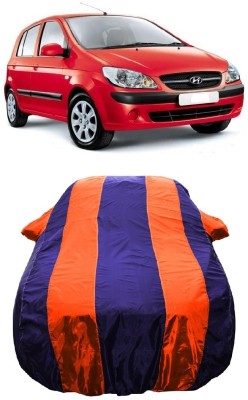 Wegather Car Cover For Hyundai Getz (With Mirror Pockets)(Orange)