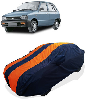 Coxtor Car Cover For Maruti 800 Std. LPG (With Mirror Pockets)(Orange)
