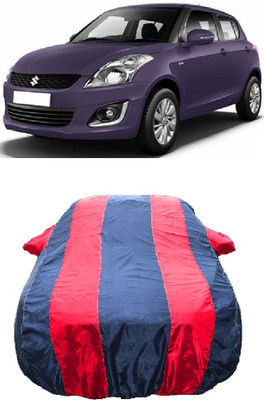 Wegather Car Cover For Maruti Suzuki Swift LDI Optional (With Mirror Pockets)(Red)