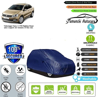 Tamanchi Autocare Car Cover For Volkswagen Vento 1.5 TDI Highline Diesel(Blue)
