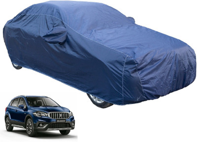 MOCKHE Car Cover For Maruti S-Cross (With Mirror Pockets)(Blue)