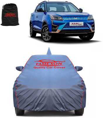 FAMEXON Car Cover For Mahindra XUV400 (With Mirror Pockets)(Grey)