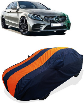 Coxtor Car Cover For Mercedes Benz C200 (With Mirror Pockets)(Orange)