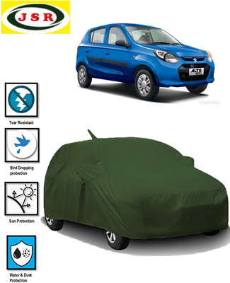 J S R Car Cover For Maruti Suzuki Alto 800 (With Mirror Pockets)(Green)
