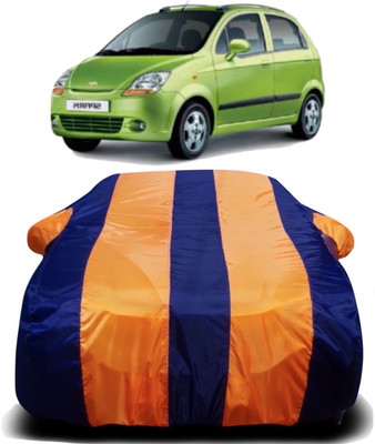 V VINTON Car Cover For Chevrolet Spark (With Mirror Pockets)(Multicolor)