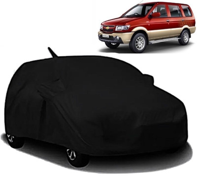 Swarish Car Cover For Chevrolet Tavera (With Mirror Pockets)(Black)