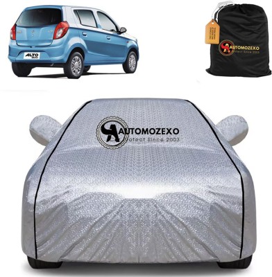 AUTOMOZEXO Car Cover For Maruti Suzuki Alto 800, Alto 800 CNG LX, Alto 800 LX, Alto 800 LXI Optional, Alto 800 LXI S-CNG (With Mirror Pockets)(Silver)