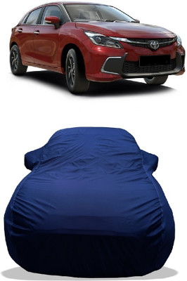 Wegather Car Cover For Toyota Glanza G (With Mirror Pockets)(Blue)