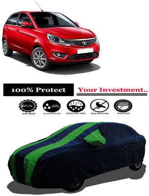 Amexride Car Cover For Tata Bolt (With Mirror Pockets)(Green)