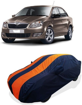 QLAX Car Cover For Maruti Rapid 1.6 MPI Active (With Mirror Pockets)(Orange)