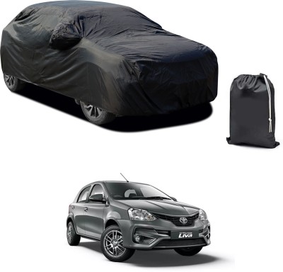 GOSHIV-car and bike accessories Car Cover For Toyota Etios Liva (With Mirror Pockets)(Black)