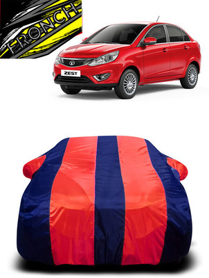 FRONCH Car Cover For Tata Zest (With Mirror Pockets)(Red, Blue)