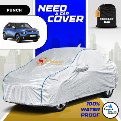 AUTOMOZEXO Car Cover For Tata Punch (With Mirror Pockets)(Silver)