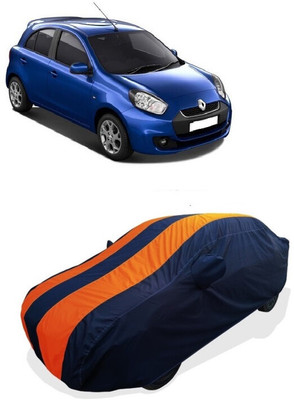 Coxtor Car Cover For Renault Pulse RXL (With Mirror Pockets)(Orange)