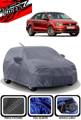 J S R Car Cover For Volkswagen Vento (With Mirror Pockets)(Grey)