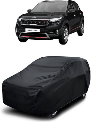 MoTRoX Car Cover For Kia SELTOS (Without Mirror Pockets)(Black)