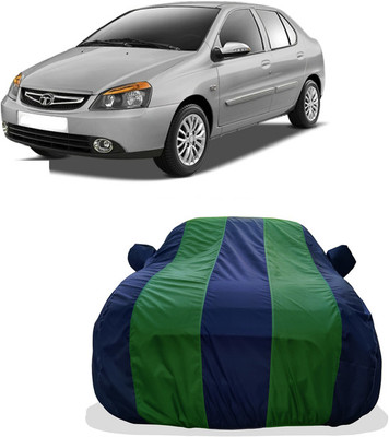 Tricway Car Cover For Tata Indigo eCS (With Mirror Pockets)(Green)