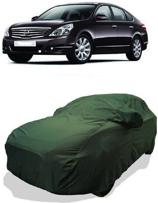 Coxtor Car Cover For Nissan Teana (With Mirror Pockets)(Green)