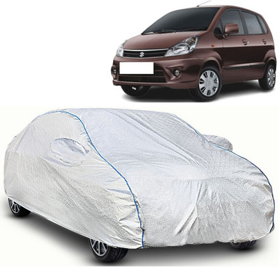 WSK Car Cover For Maruti Suzuki Zen Estillo VXI (With Mirror Pockets)(Silver, Blue)