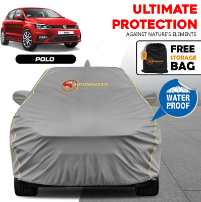 AUTOMOZEXO Car Cover For Volkswagen Polo, Polo 1.5 TDI Comfortline, Polo 1.5 TDI Trendline, Polo 1.6 L, Polo GT, Polo Split (With Mirror Pockets)(Grey)