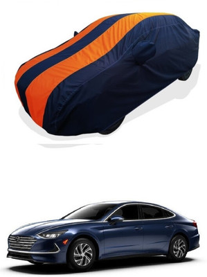 Coxtor Car Cover For Hyundai Sonata 2.0 L (With Mirror Pockets)(Orange)