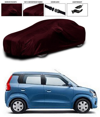 ANTHUB Car Cover For Maruti Suzuki WagonR (With Mirror Pockets)(Maroon, For 2020, 2021, 2022, 2023, 2024 Models)