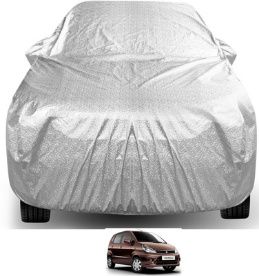 Auto Hub Car Cover For Maruti Suzuki Zen Estilo (With Mirror Pockets)(Silver)
