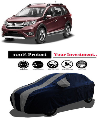 Amexride Car Cover For Honda BRV i-VTEC E MT (With Mirror Pockets)(Grey)